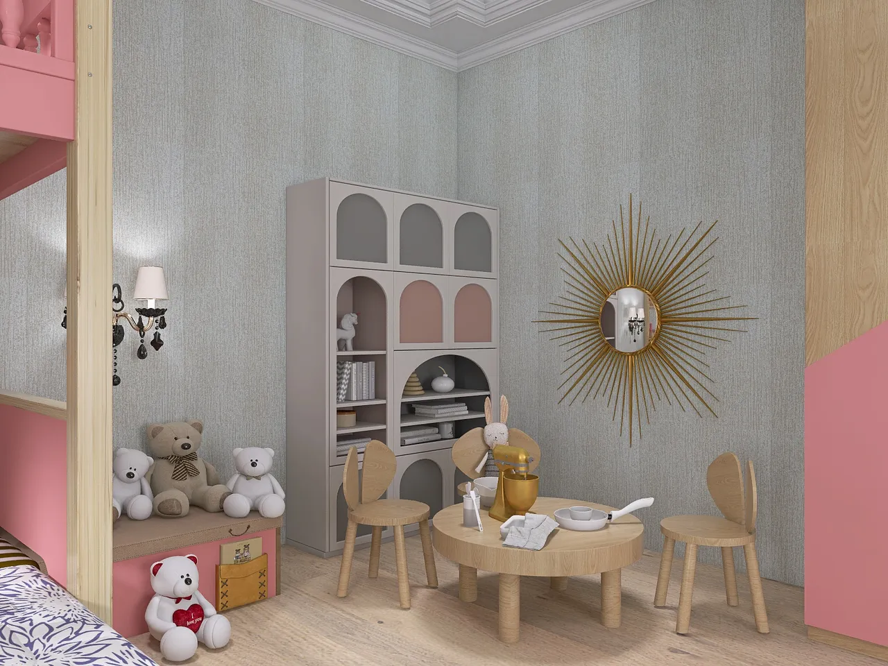 BABY ROOM 3d design renderings