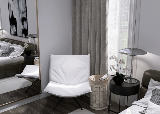 Bauhaus Bedroom Design Rendering