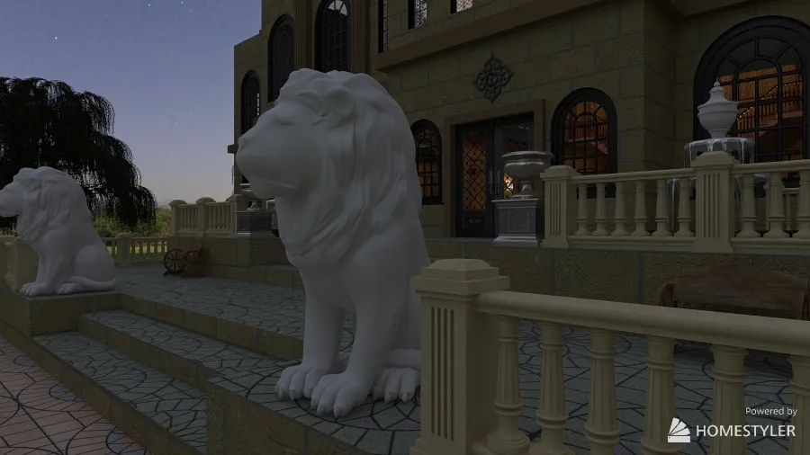 Lions 3d design renderings