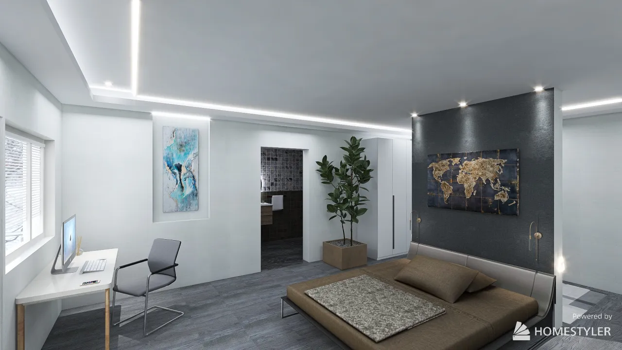 Proyecto dormitorio 2 3d design renderings