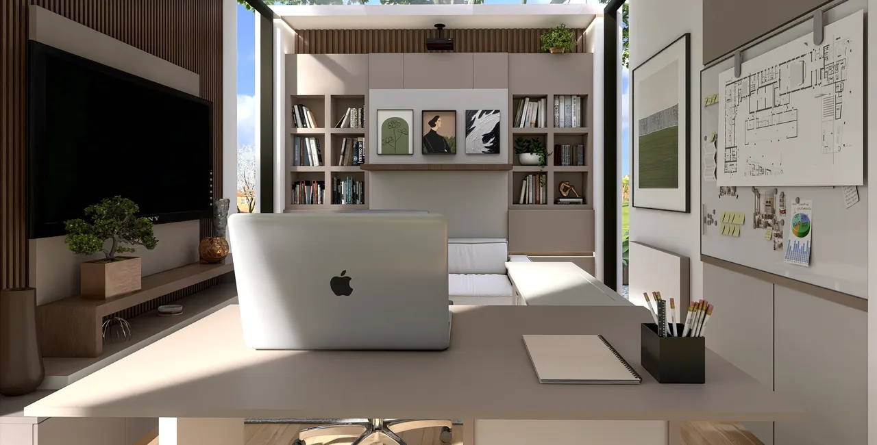 Garden Shed/Hobby Room/Office/Guest Room/Home Cinema 3d design renderings