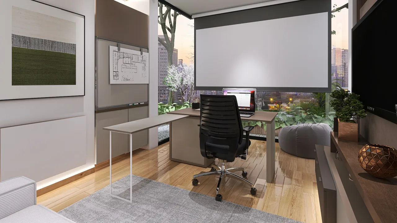 Garden Shed/Hobby Room/Office/Guest Room/Home Cinema 3d design renderings