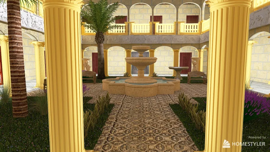 monastery 3d design renderings