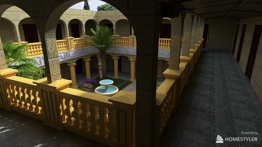 monastery 3d design renderings
