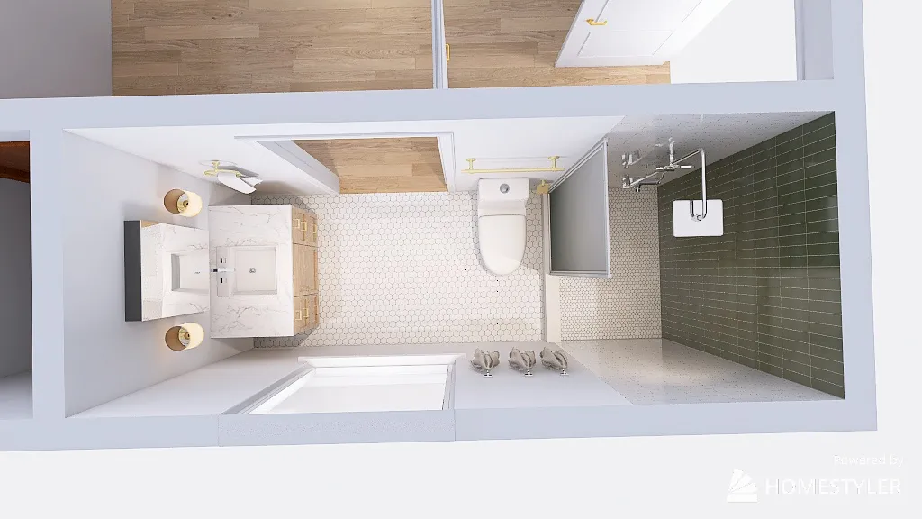 801 Ridge Master Bathroom 3d design renderings