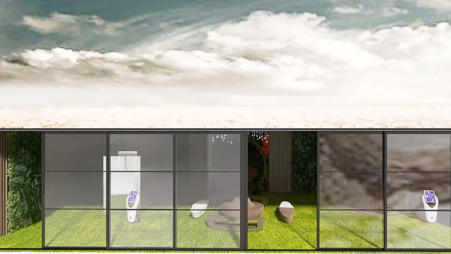 Casa Subterranea 3d design renderings