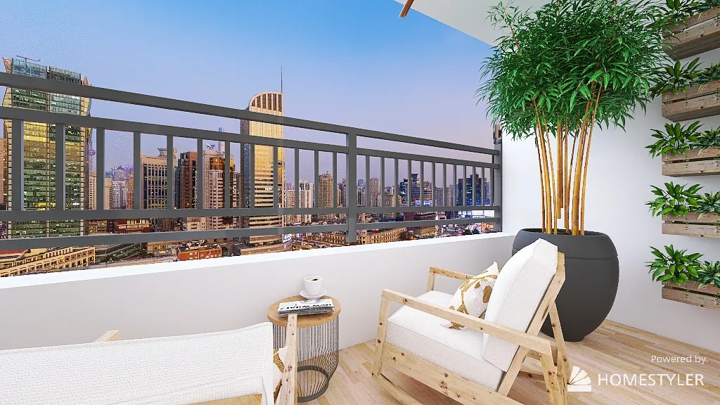 Balcony 3d design renderings