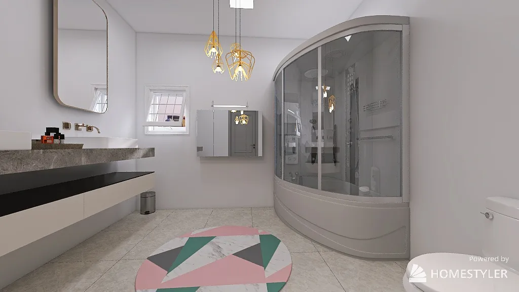 BathroomDryArea 3d design renderings