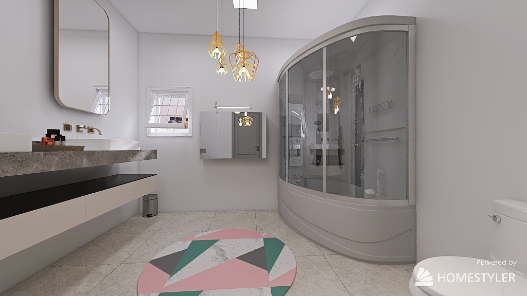 Bathroom Dry Area 3d design renderings