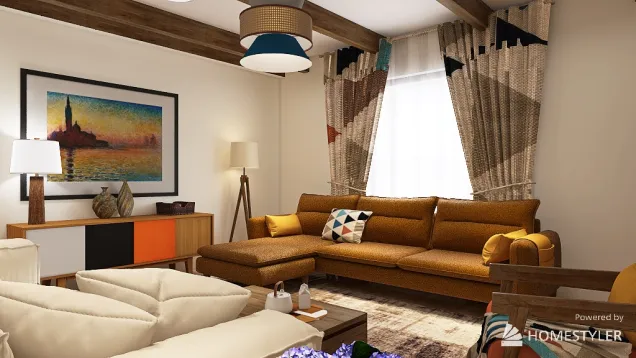 bohemian inspired living room