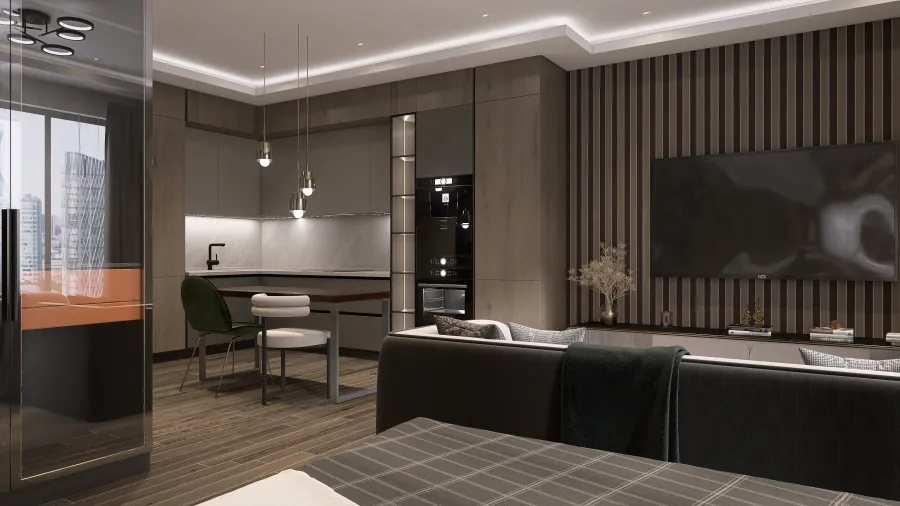Living&Dining 3d design renderings