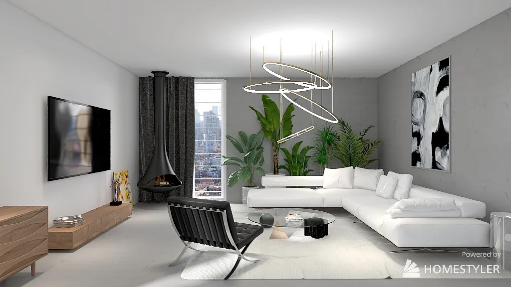 Apartament 3d design renderings