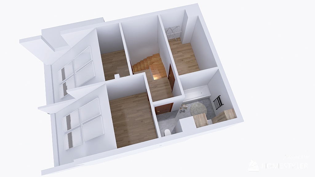 Wierzyńskiego (schody L-spocznik-mały) 3d design renderings
