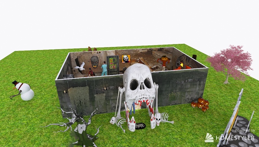 Halloween house 3d design picture 743.12