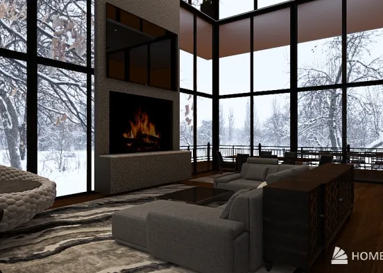 Ski House Design Rendering