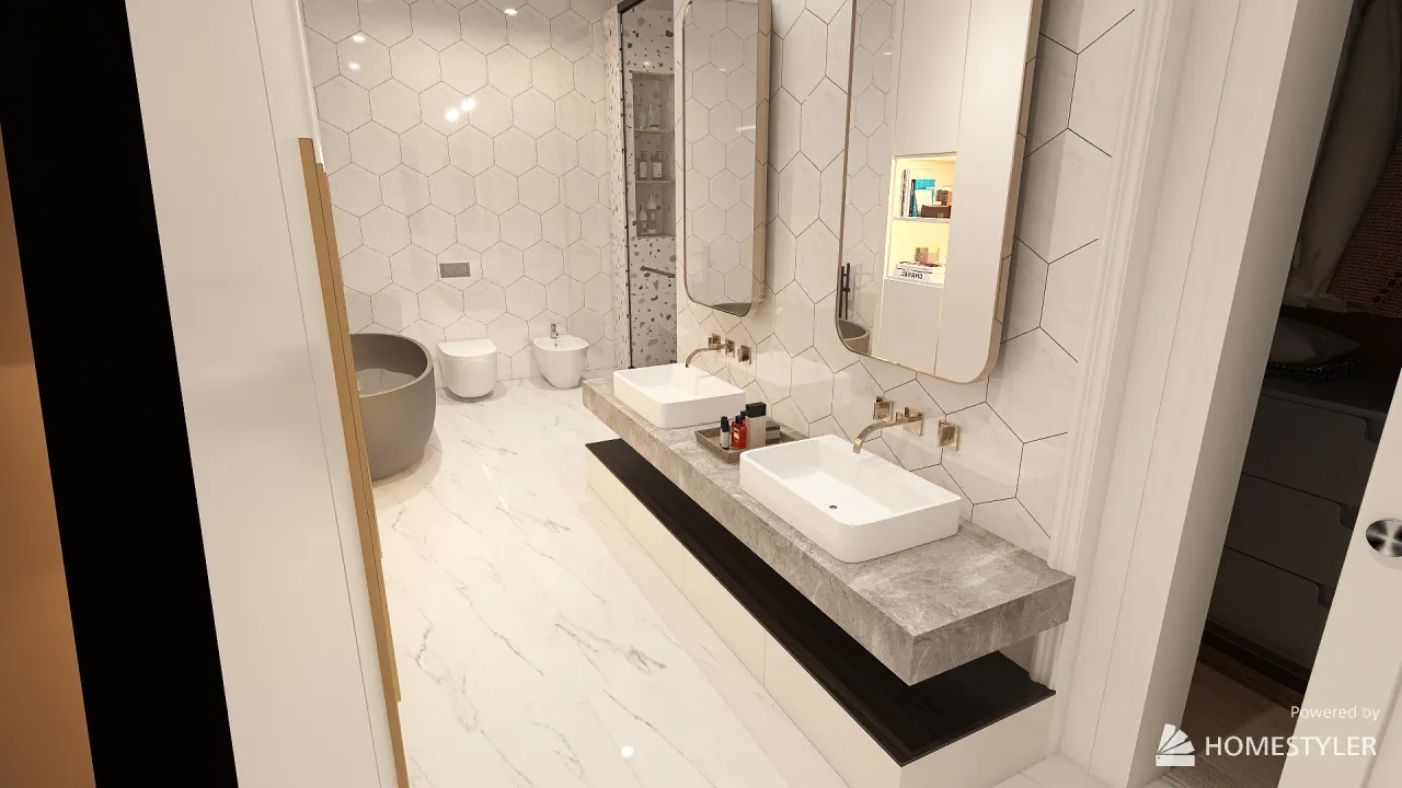 Bathroom 3d design renderings