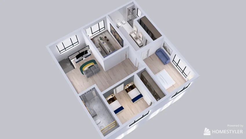Modern and welcoming house 3d design picture 379.2