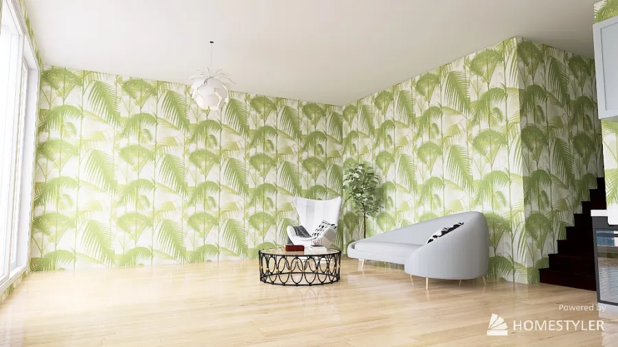 Living, Dining Room, kiten 3d design renderings