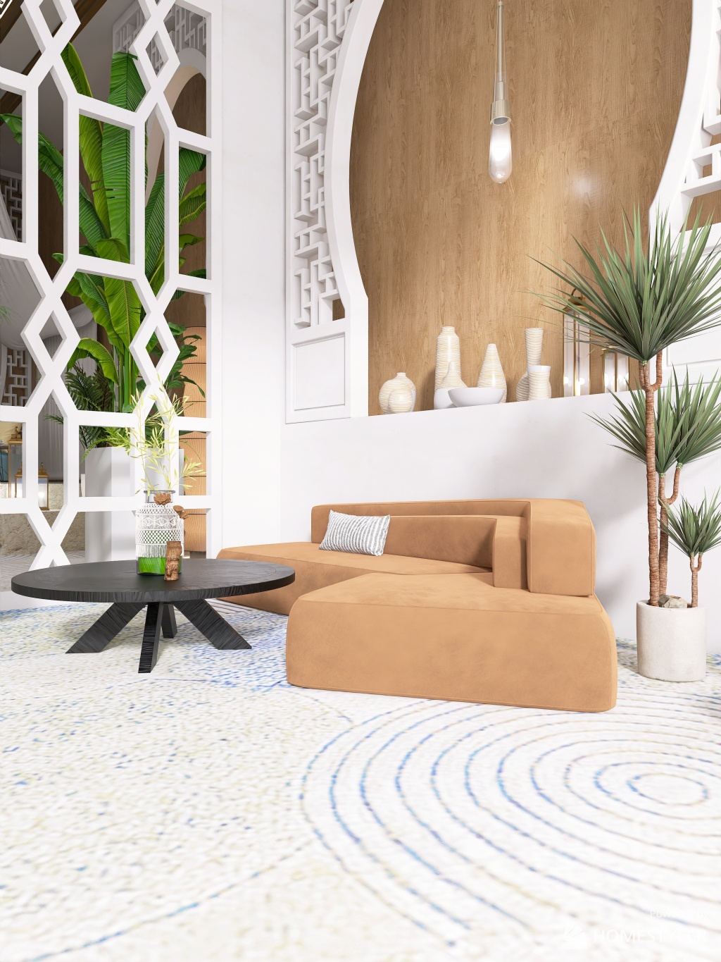 Moroccan retreat 3d design renderings