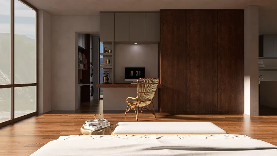 Living, Dining & Bedroom 3d design renderings