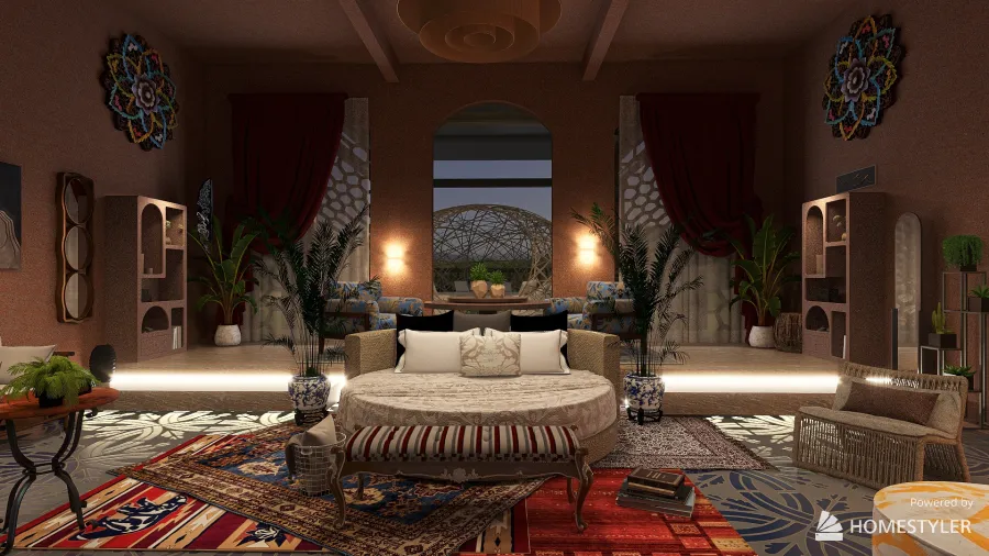 Moroccan style house 3d design renderings