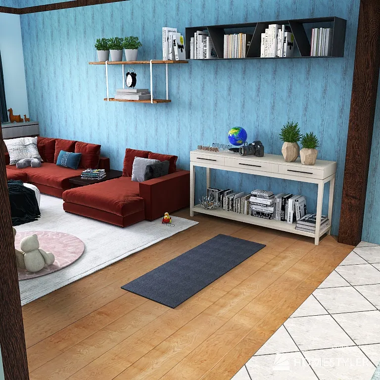 American cabin style house 3d design renderings