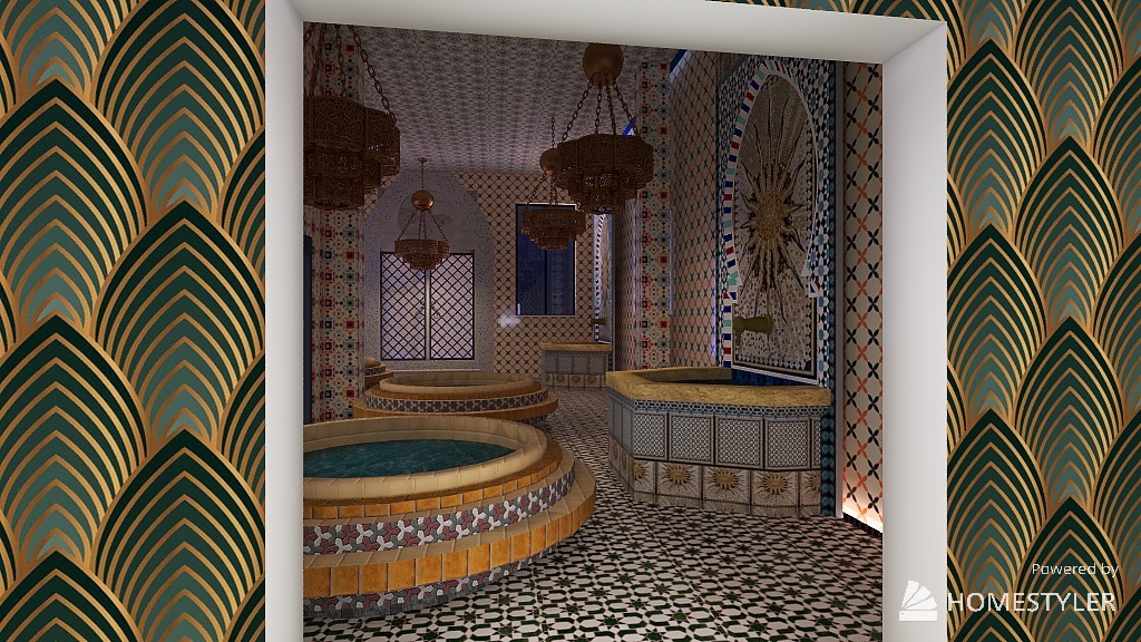 marrocos e asia 3d design renderings