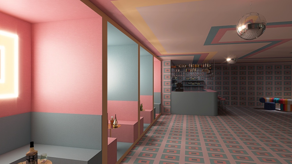 Discoteca 3d design renderings