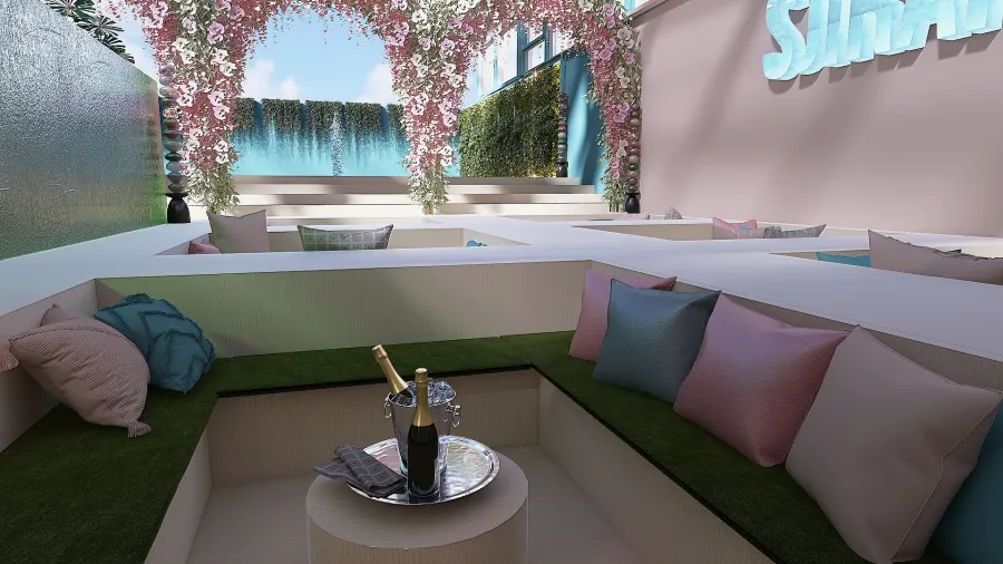 Discoteca / Restaurante / Relax de verano 3d design renderings