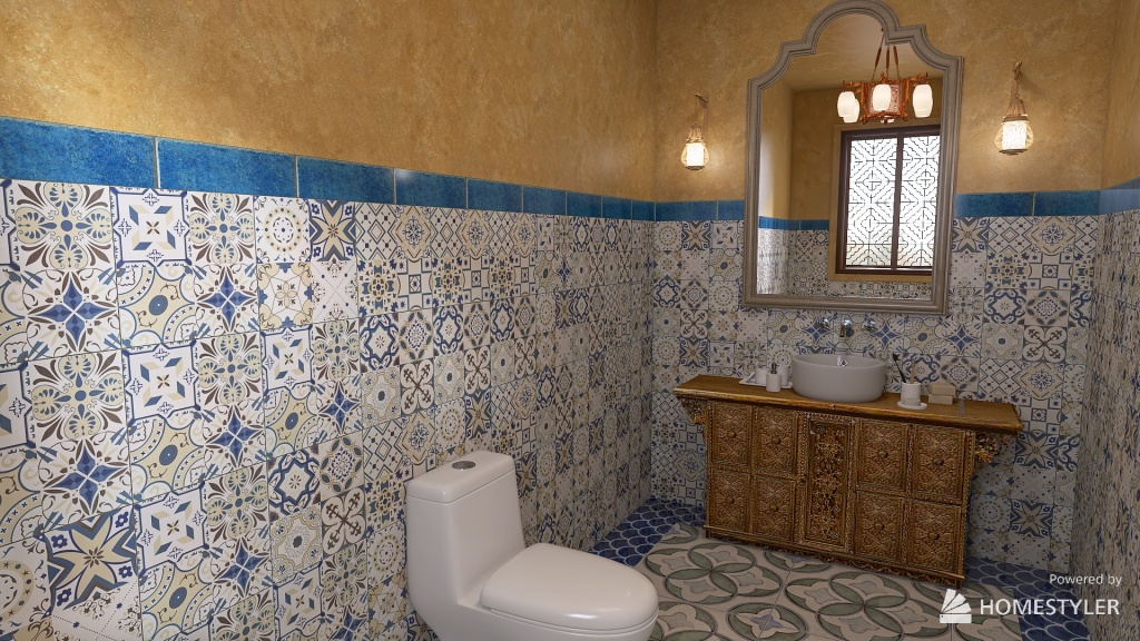 Estilo marroqui 3d design renderings