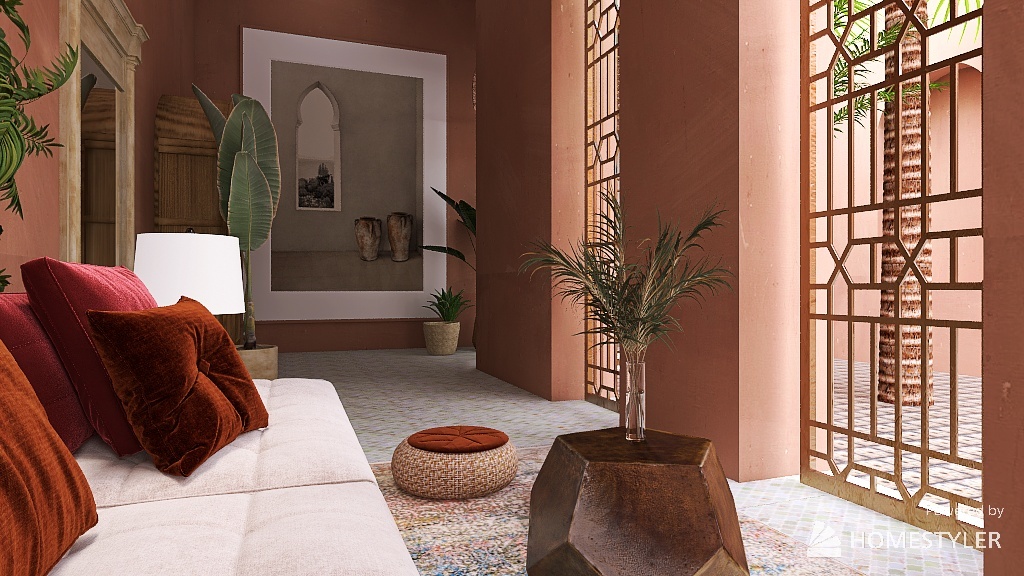 Moroccan Style 3d design renderings