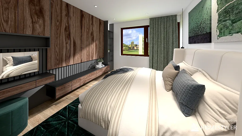 SecondBedroom 3d design renderings