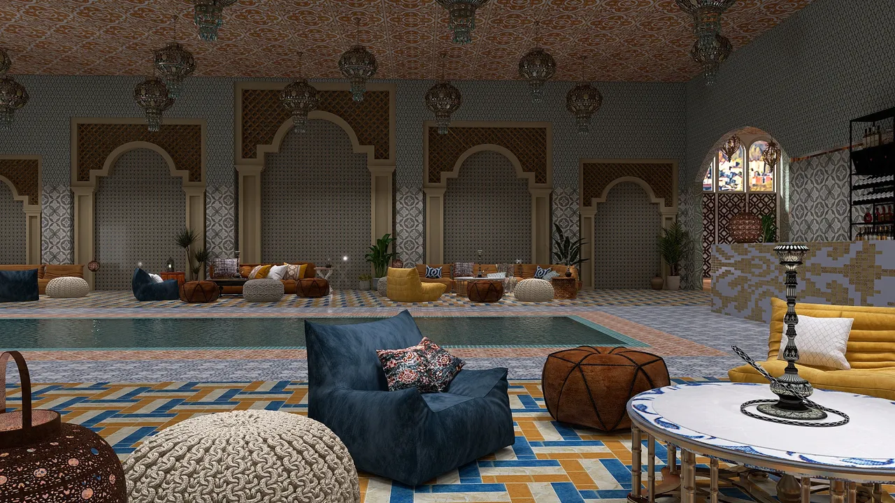 Lounge 3d design renderings