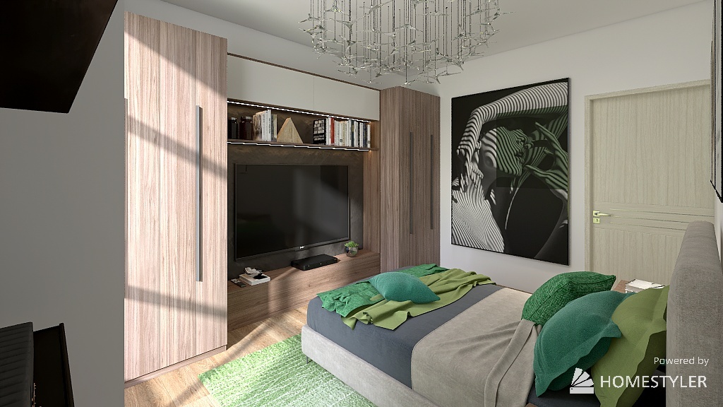 Teen's Room 3d design renderings