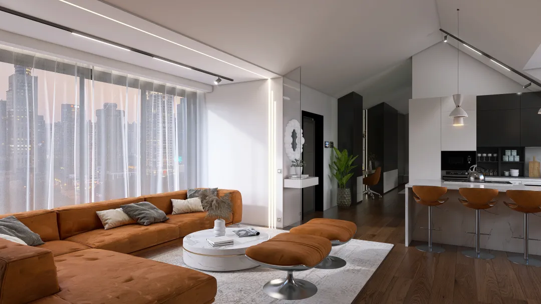 Mansarda-attico-MilanLovly 3d design renderings