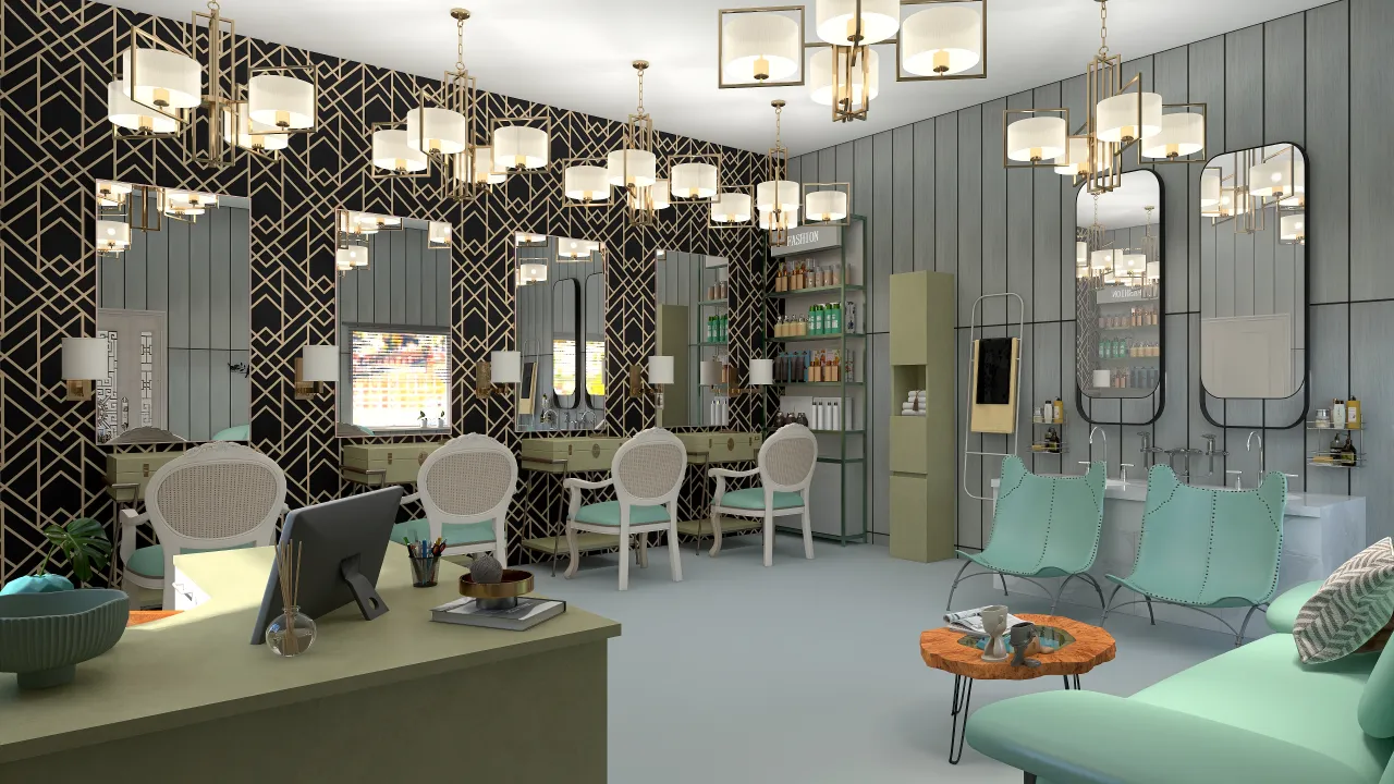 BEAUTY SALON 3d design renderings