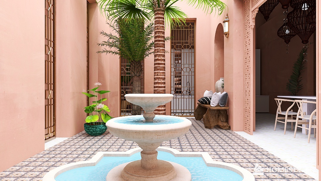 Moroccan Style 3d design renderings