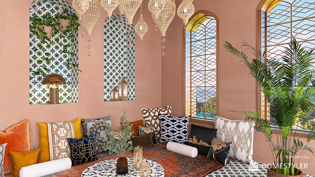 Moroccan 3d design renderings