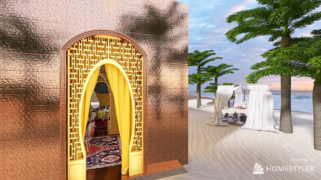 dimora marocchina 3d design renderings