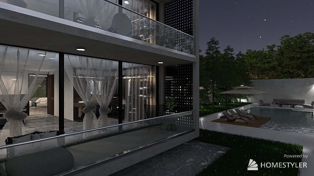 Casa tipo Bauhaus 3d design renderings