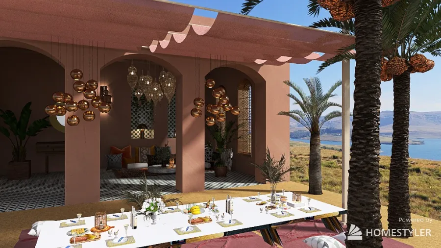 Moroccan 3d design renderings