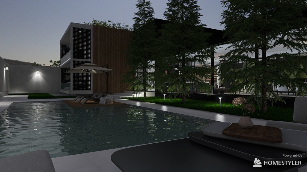 Casa tipo Bauhaus 3d design renderings