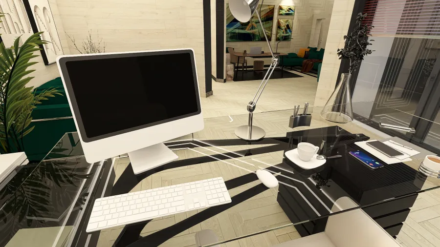 CEO Office 3d design renderings