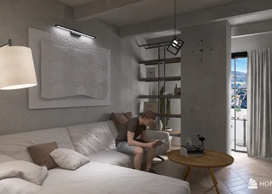 Urban Contemporary Apartment Design Rendering
