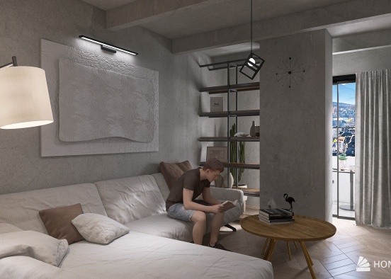 Urban Contemporary Apartment Design Rendering