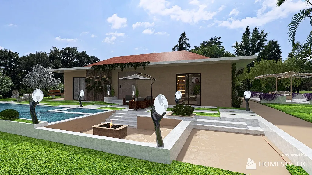 casa spazio 3d design renderings