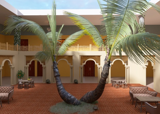 Moroccan Hotel Design Rendering