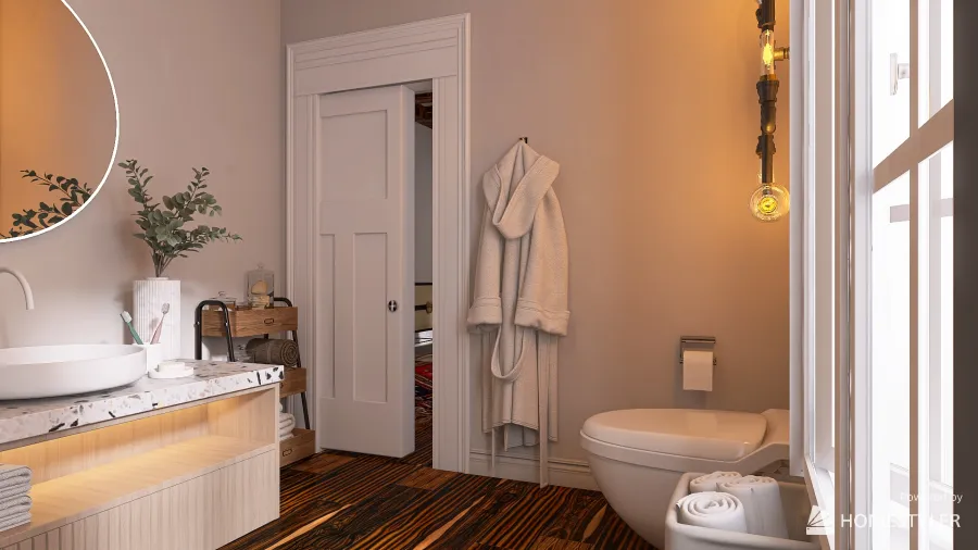 Guest  Bathroom 3d design renderings