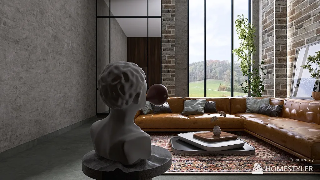 industrial design- living room 3d design renderings