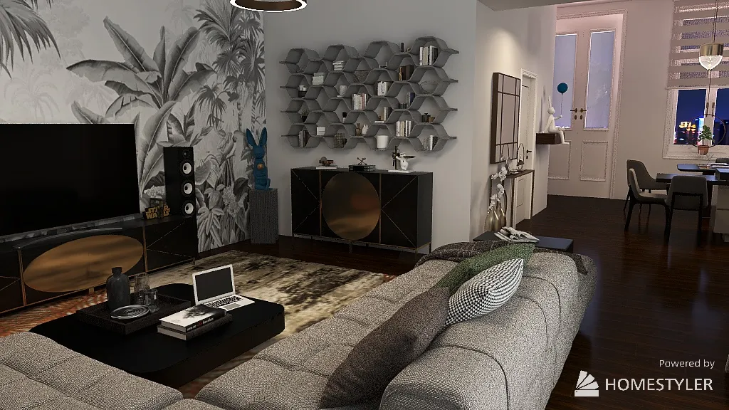 LivingDiningRoom 3d design renderings